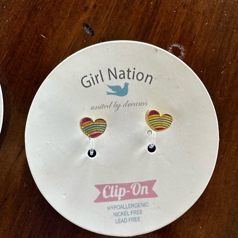 Girl Nation Kids Clip-On Earrings Set - Multicolor - Picture 2 of 9